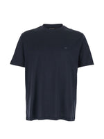 Blue Round Neck Logo T-shirt 1