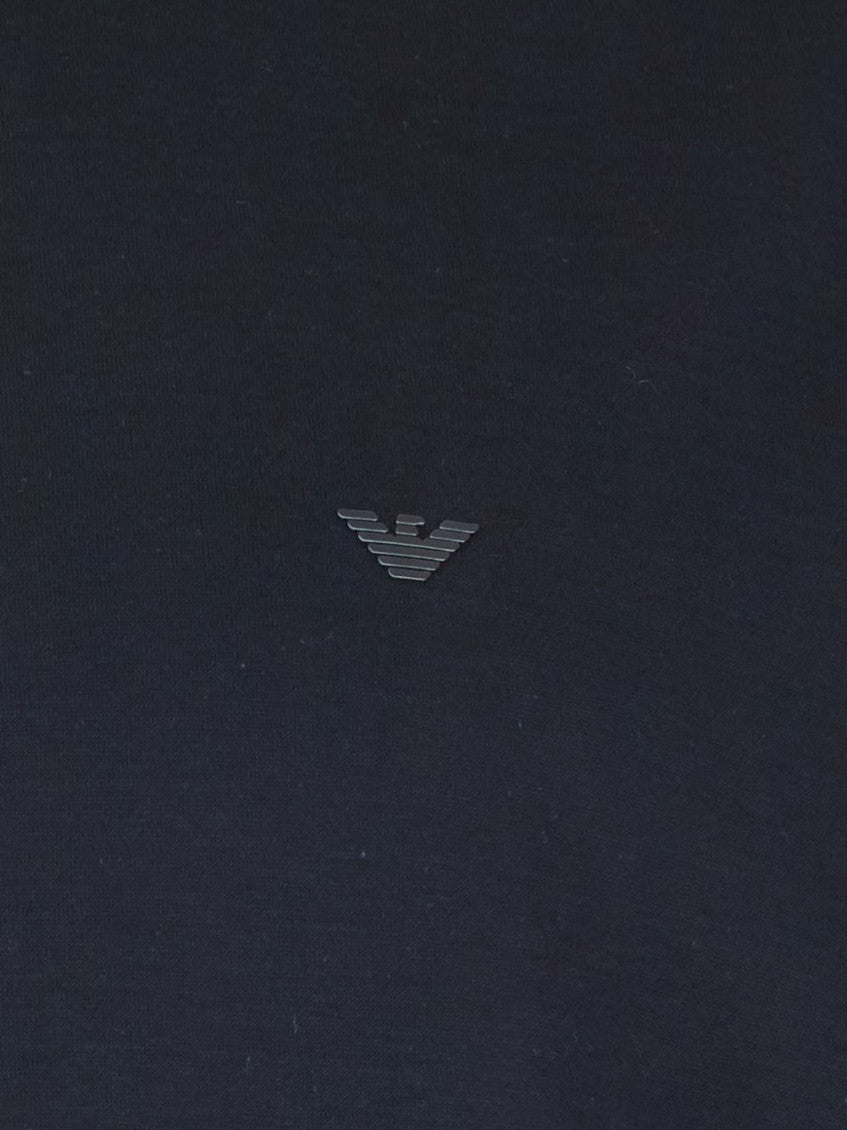 Blue Round Neck Logo T-shirt 2