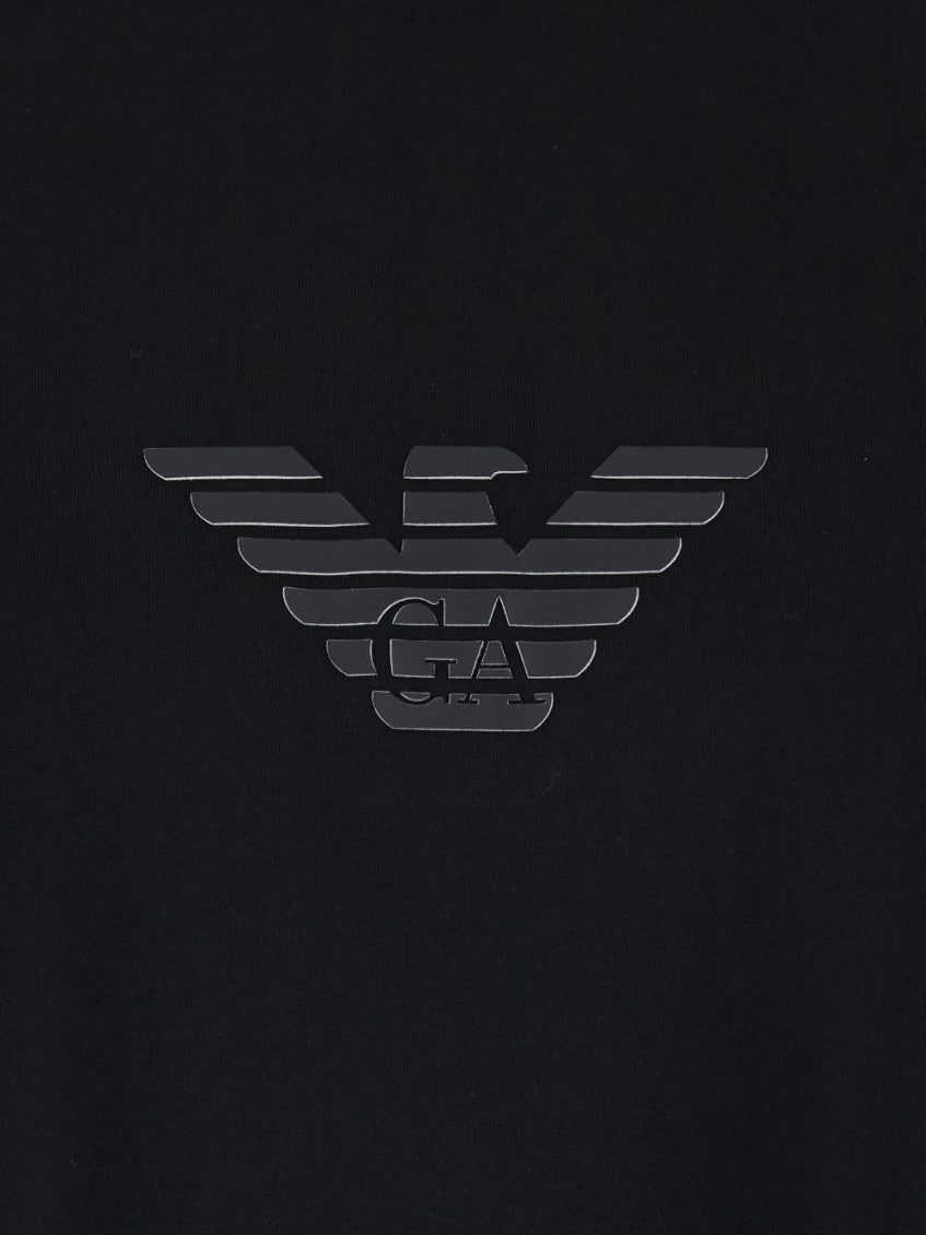 Black Crew Neck Logo T-shirt 2