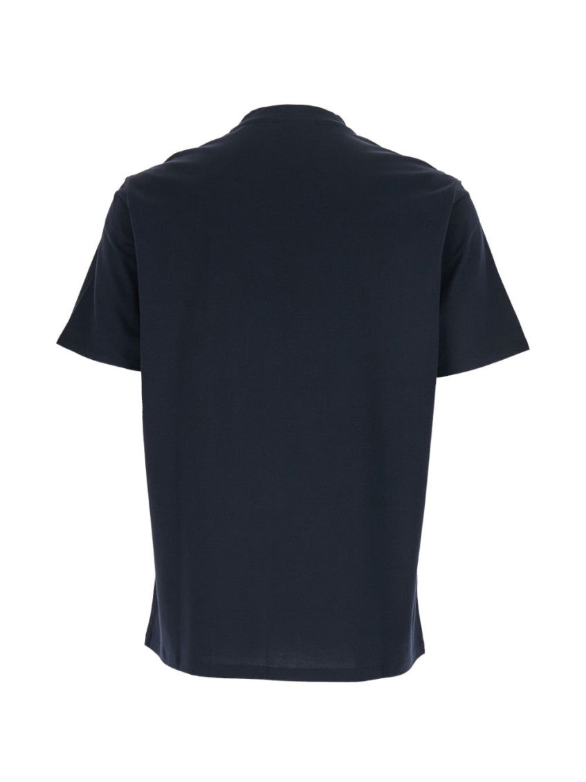 Blue Crew Neck Logo T-shirt 2