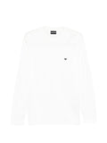 White Round Neck Logo T-shirt 1