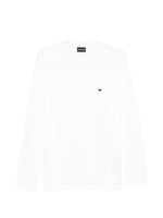 White Round Neck Logo T-shirt 1