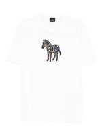 White Crew Neck Graphic Logo T-shirt 1