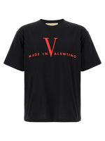 Black 'Made In Valentino' T-shirt 1