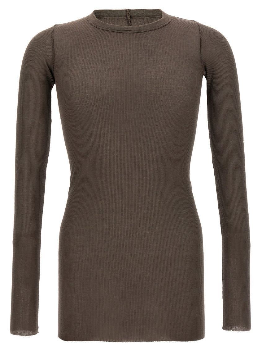 Grey 'Rib LS T' T-shirt 1