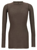 Grey 'Rib LS T' T-shirt 1