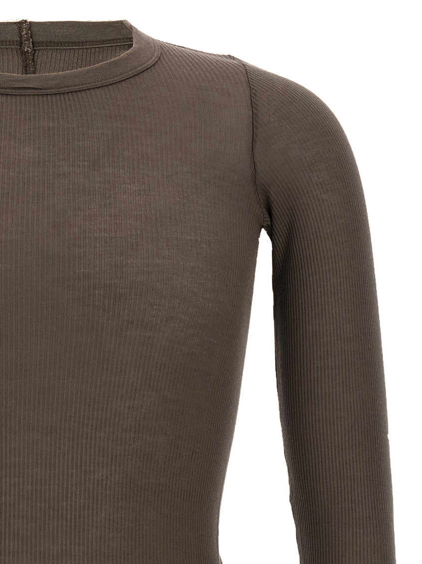 Grey 'Rib LS T' T-shirt 3
