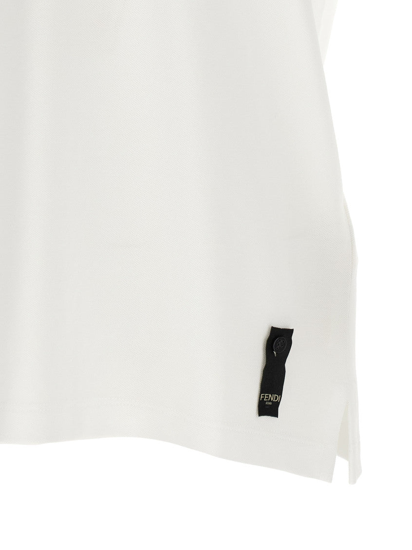 White Pique Polo Shirt 4