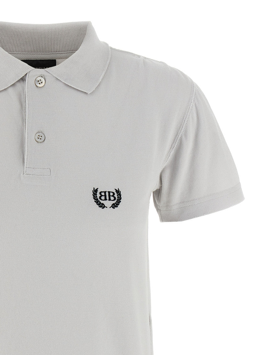 Grey 'Laurel Classic' polo shirt 3