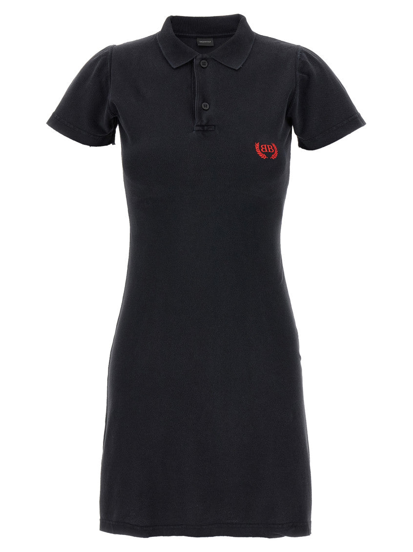 Black 'Laurel Classic' polo dress 1