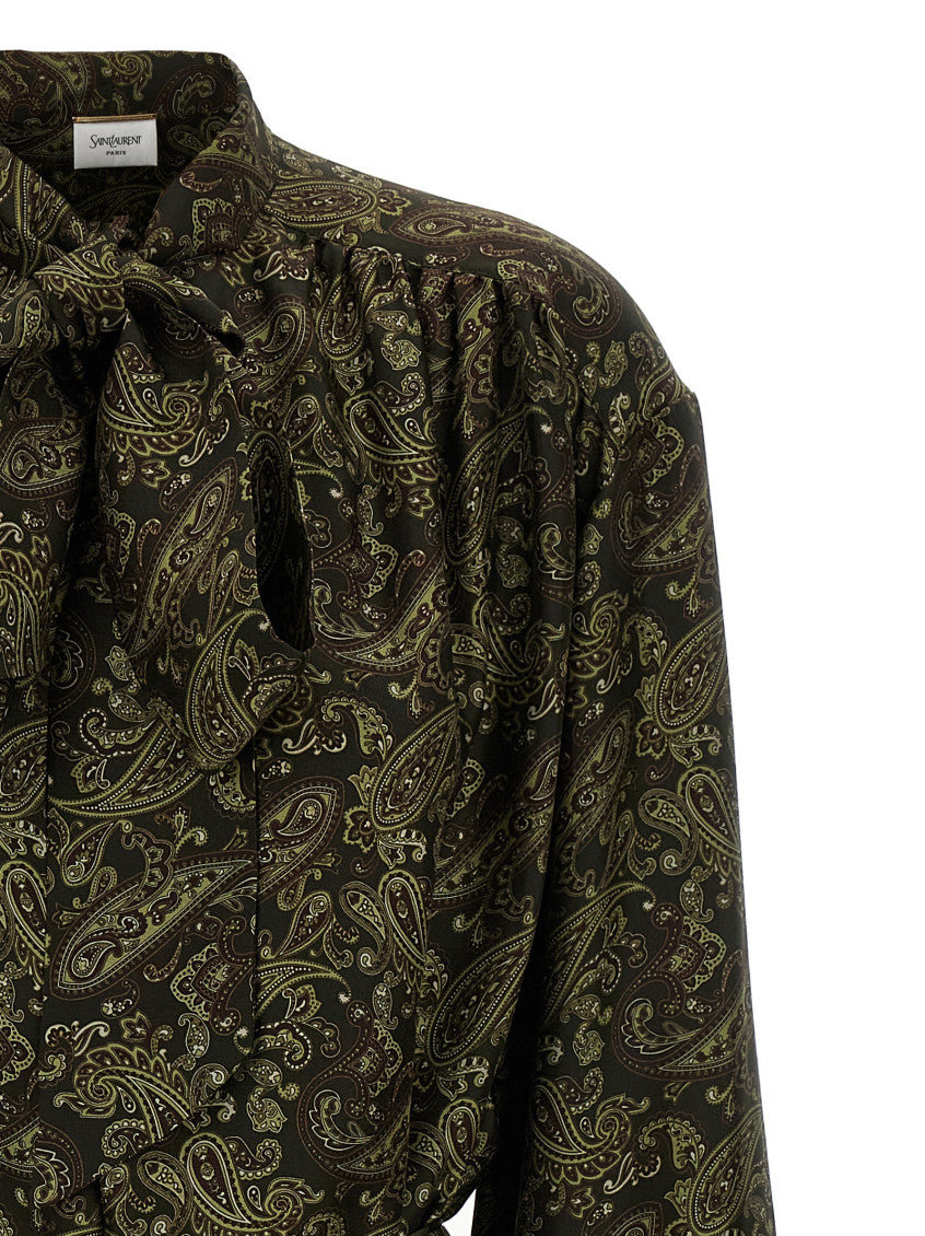 Multicolor Paisley print dress 4