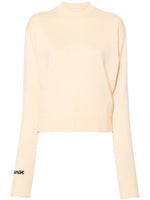 White Wool Crewneck Sweater 1