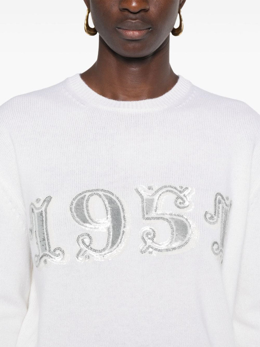 White Wool and cashmere blend sweater 5