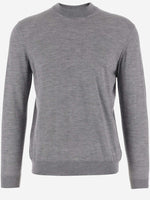 Grey Crewneck Solid Sweater 1