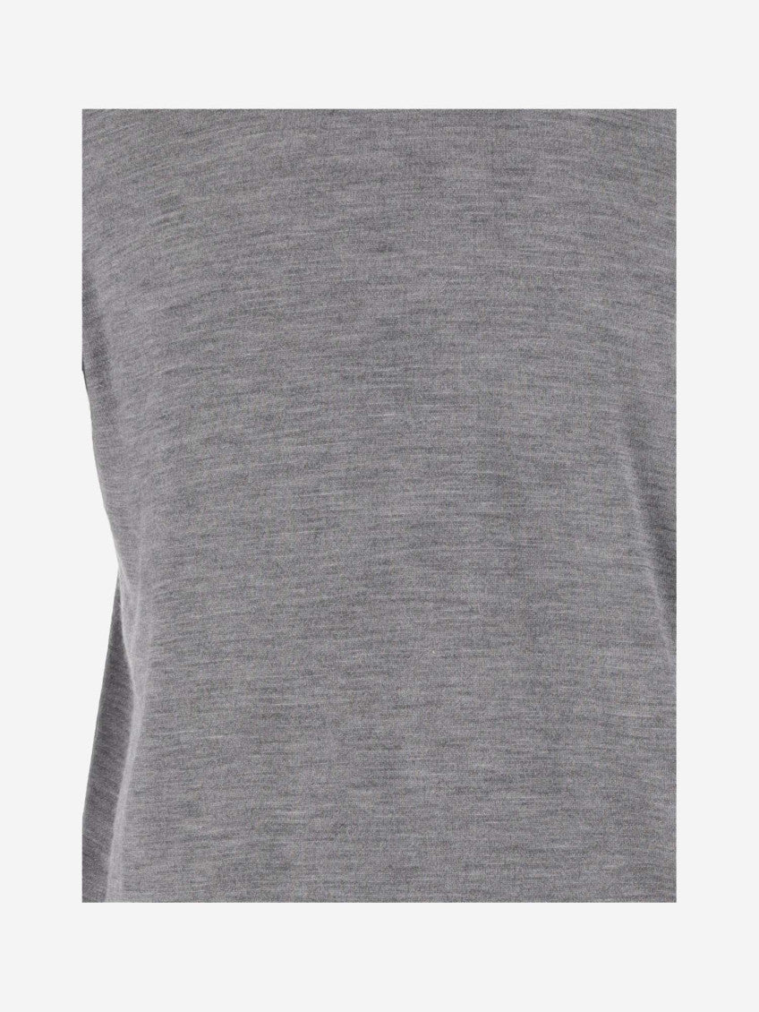 Grey Crewneck Solid Sweater 3