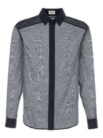 Blue Button-Up Long Sleeved Shirt 1