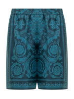 Blue Printed Shorts 1