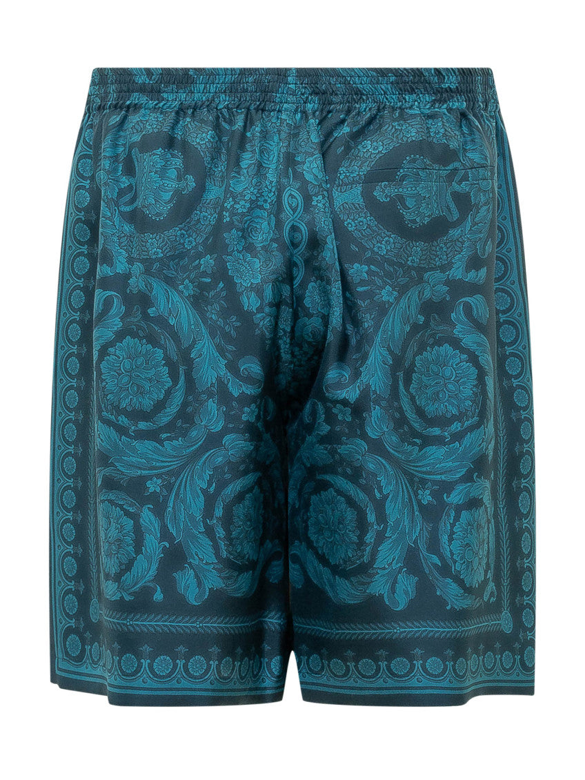 Blue Printed Shorts 3