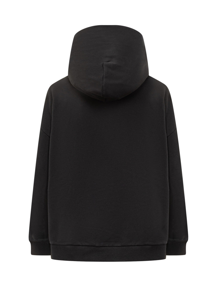 Black Logo Hood Sweatshirt 2