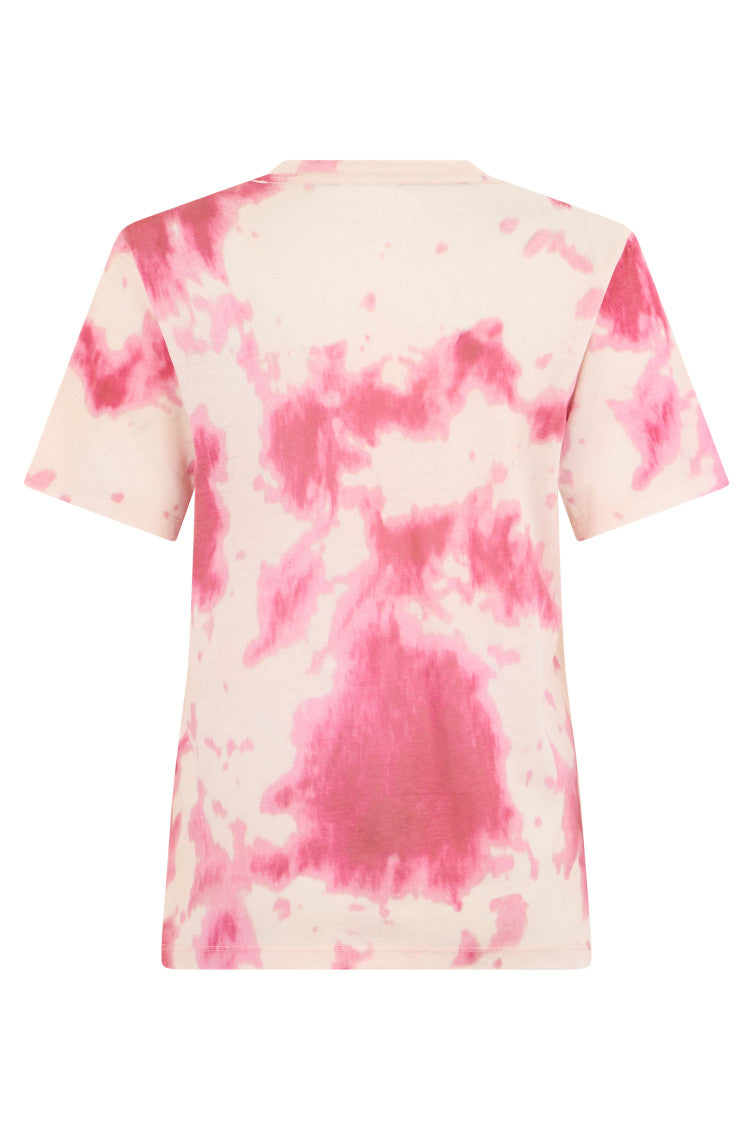 Pink Tie-Dye Crew Neck T-Shirt 2