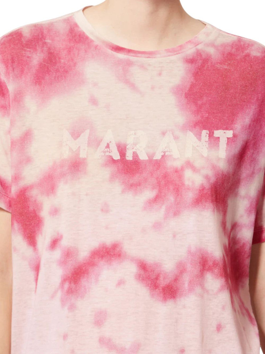 Pink Tie-Dye Crew Neck T-Shirt 4