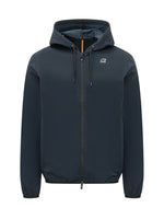 Dark Blue Solid Hood Jacket 1