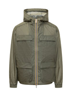 Green Solid Hood Jacket 1