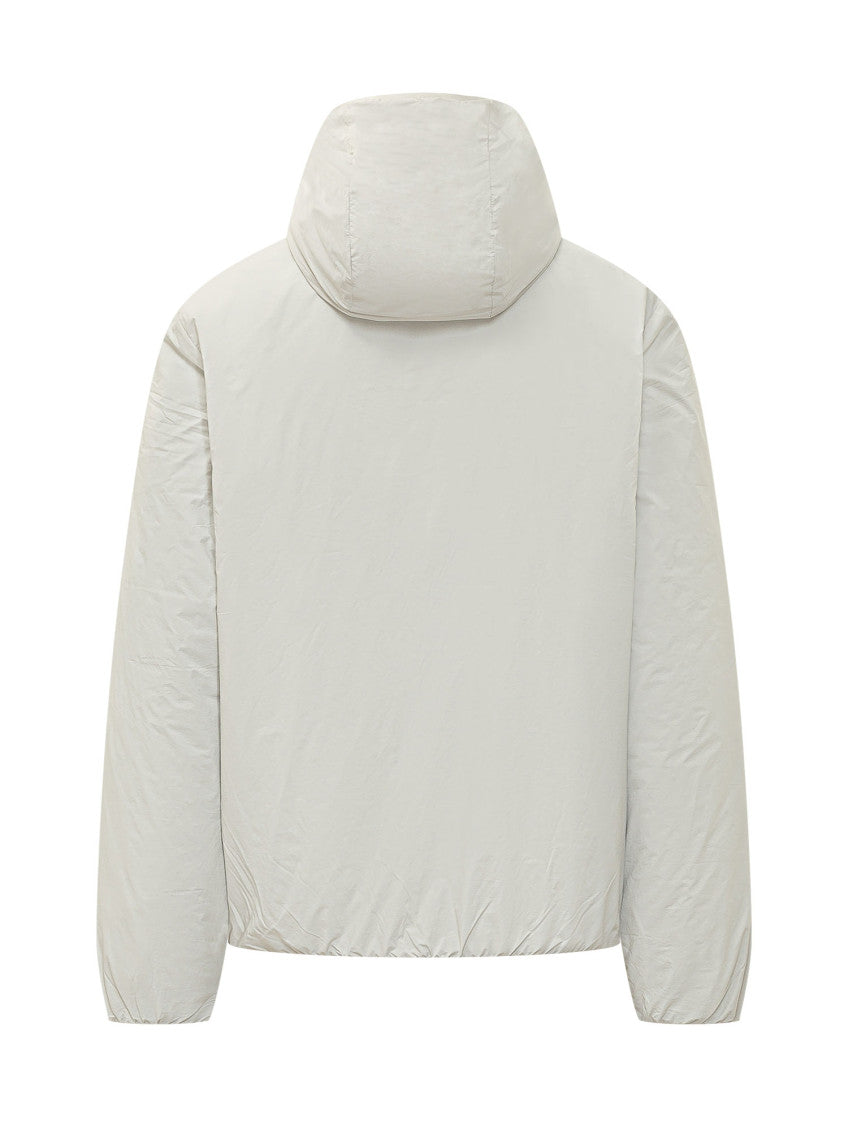 Beige Solid Hood Jacket 4