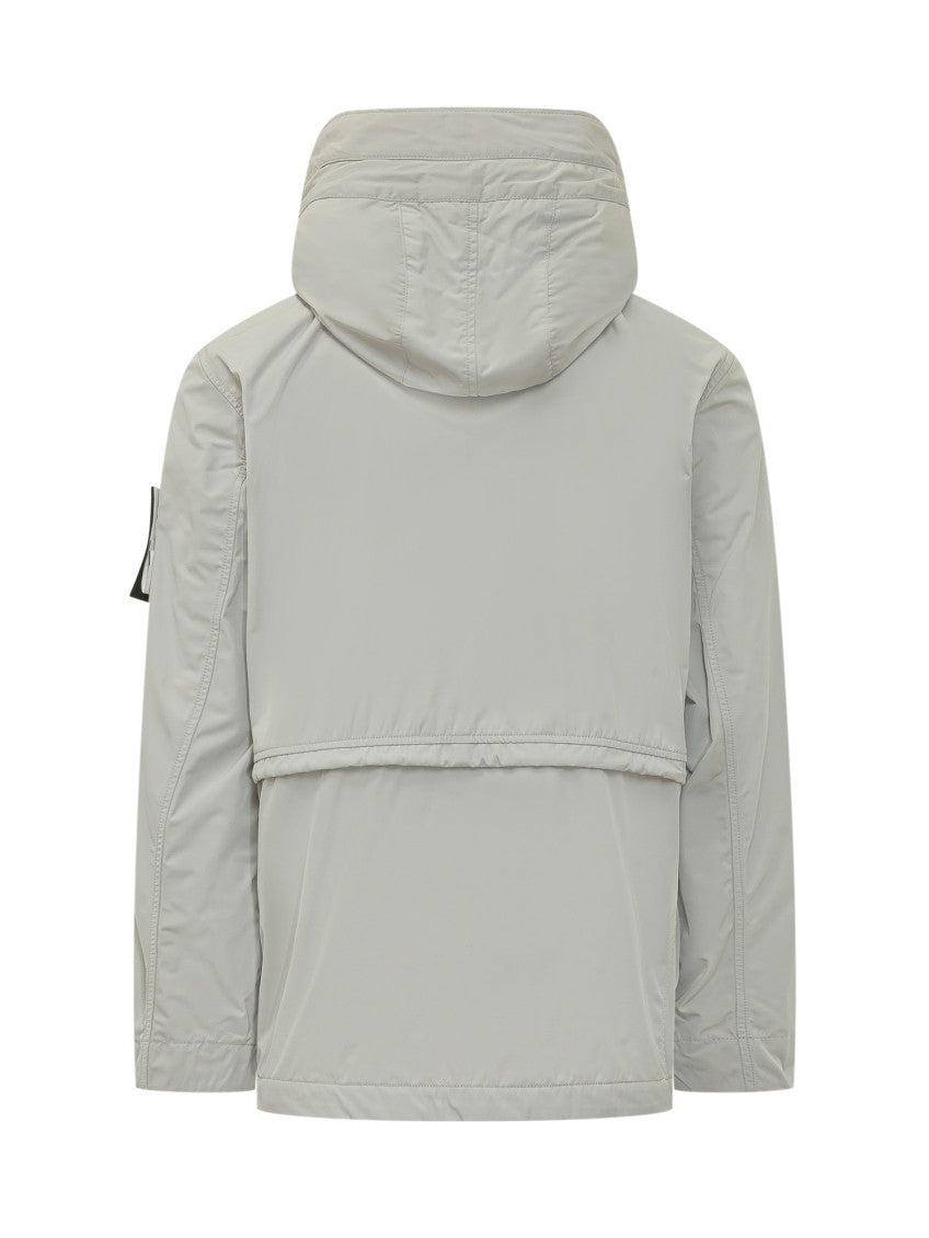 Grey Solid Hood Jacket 4