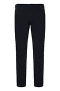 Navy Blue Slim Flat Front Pants 1