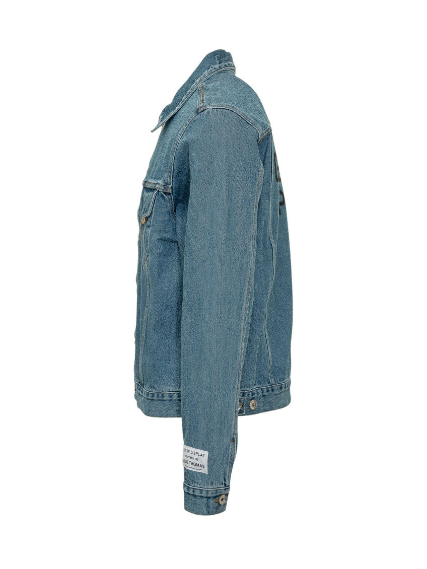 Denim Solid Shirt Collar Jacket 2