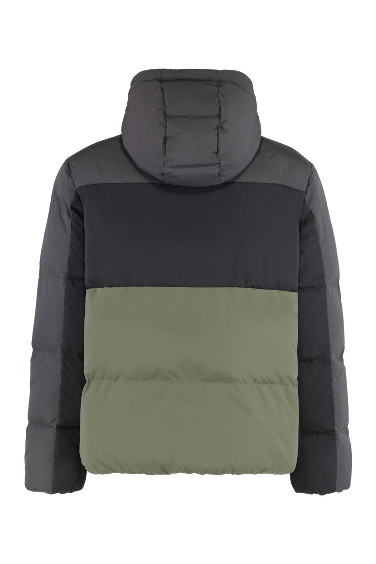 Multicolor Color Block Hood Jacket 2