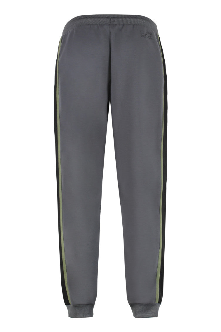 Grey Polyester Striped Jogger 2