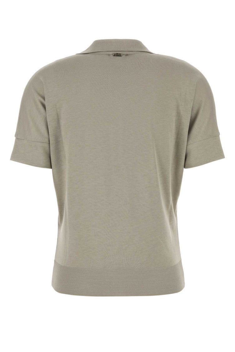 Grey Solid Shirt Collar Polo 2