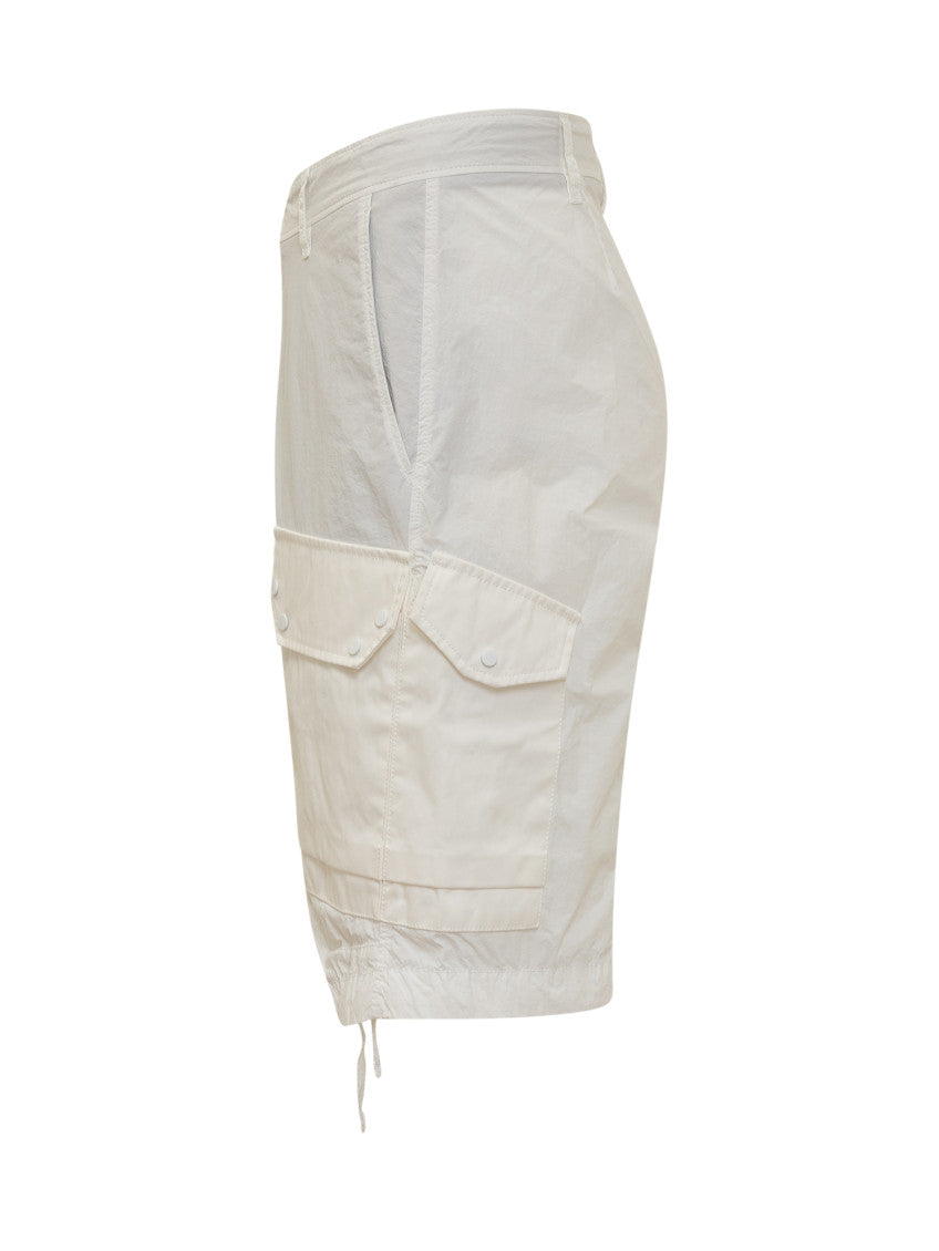 White Solid Shorts 2