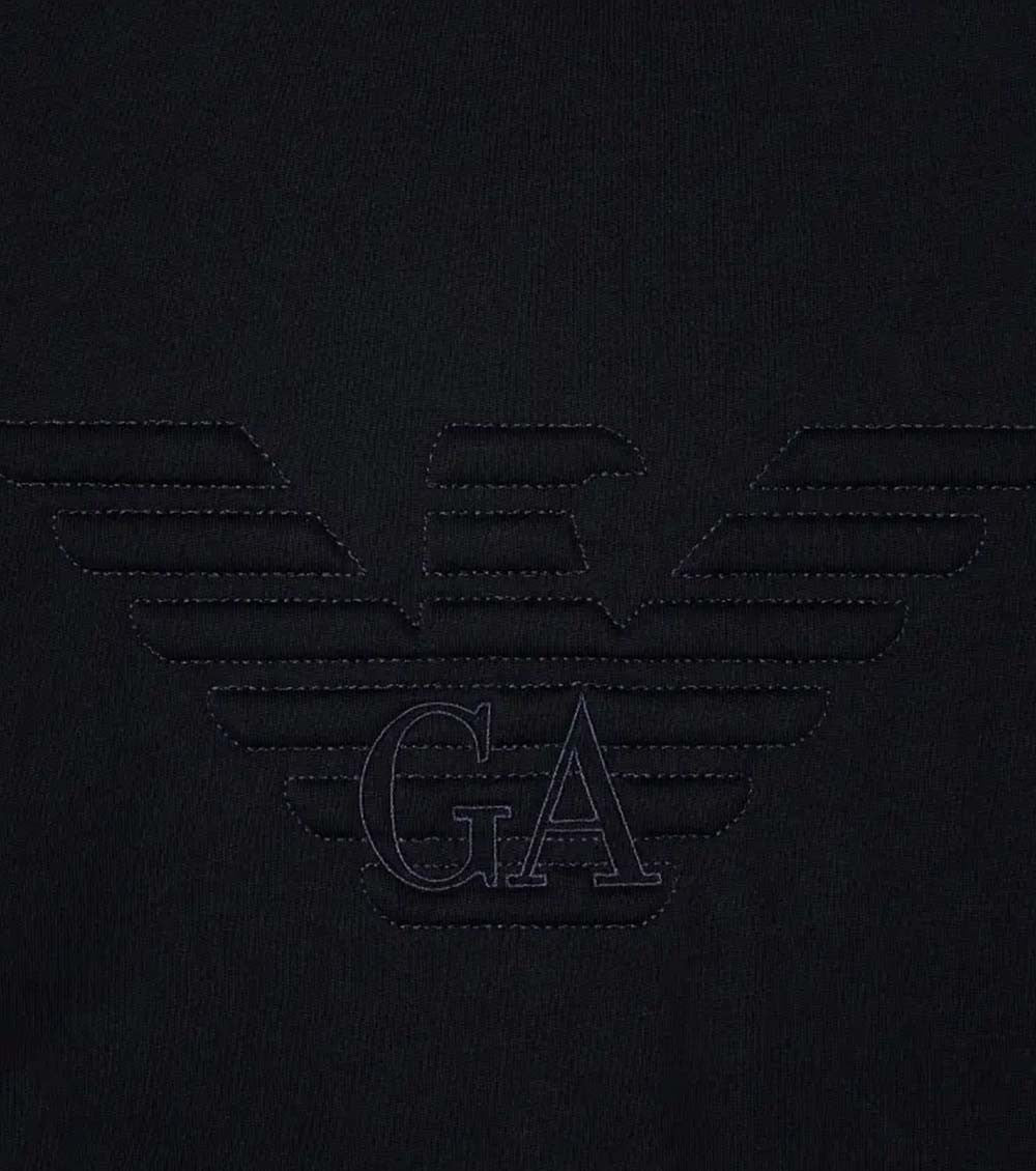 Navy Blue Logo Crew Neck T-Shirt 3