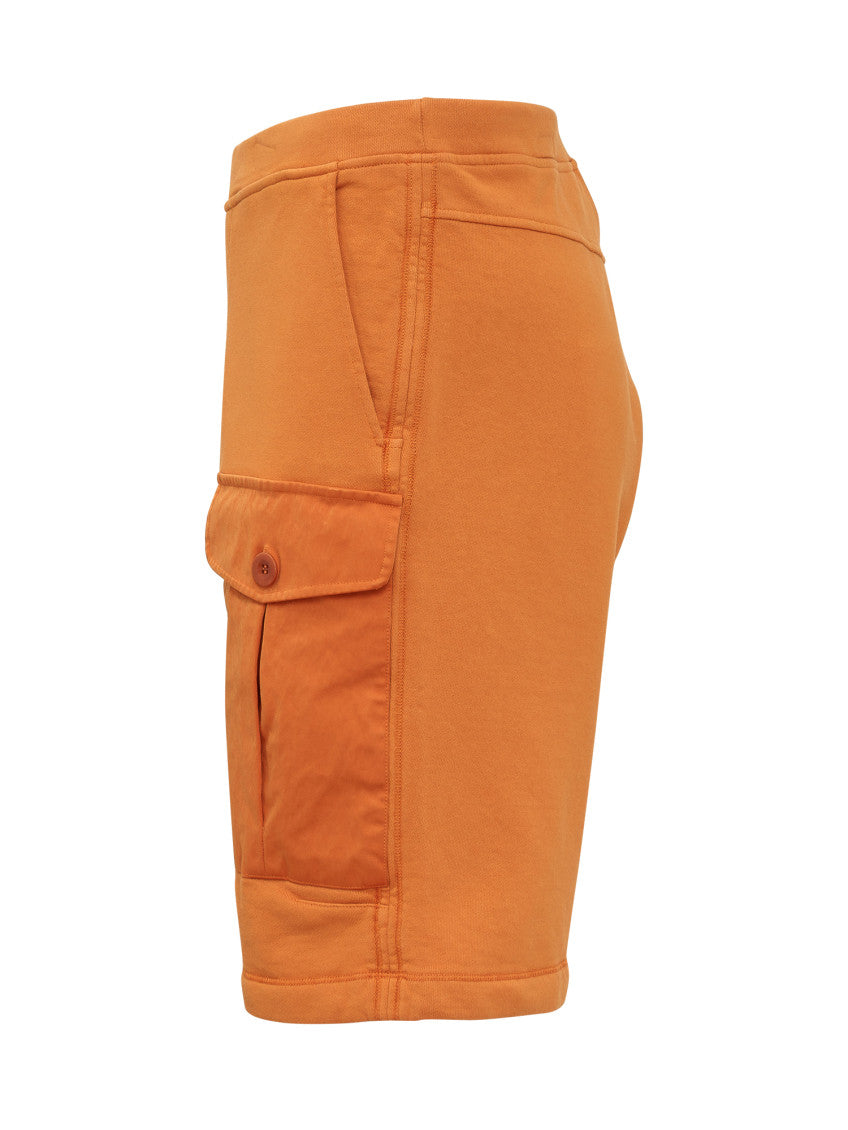 Orange Solid Shorts 2