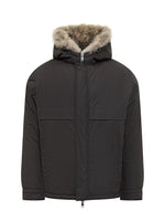 Black Solid Hood Jacket 1