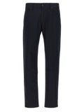 Dark Blue Straight Flat Front Pants 1