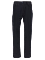 Dark Blue Straight Flat Front Pants 1