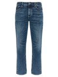 Blue Slim Mid Rise Jeans 1