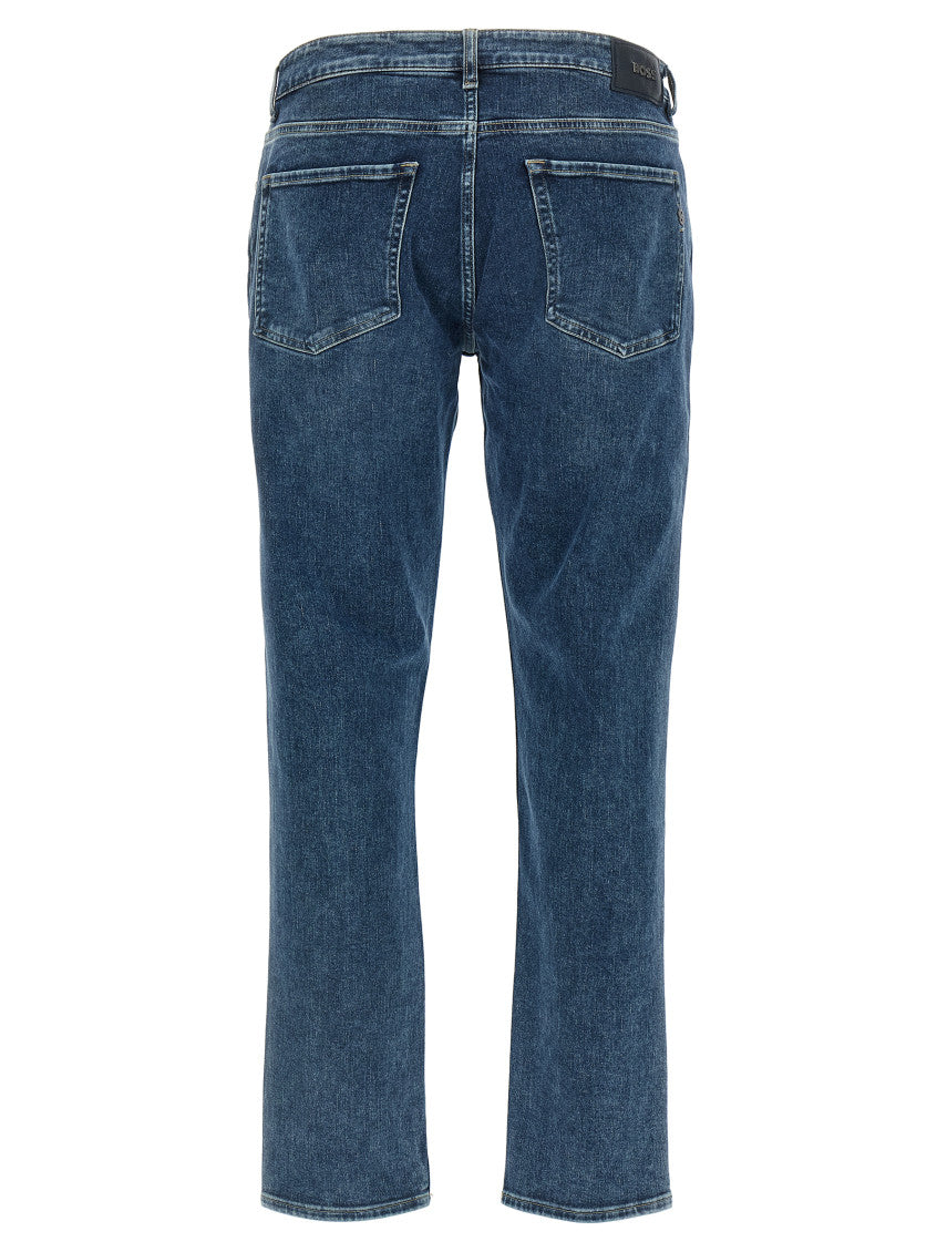 Blue Slim Mid Rise Jeans 2