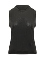 Black Solid Crew Neck Top 1