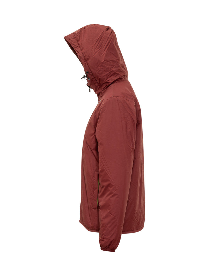 Red Solid Hood Jacket 2
