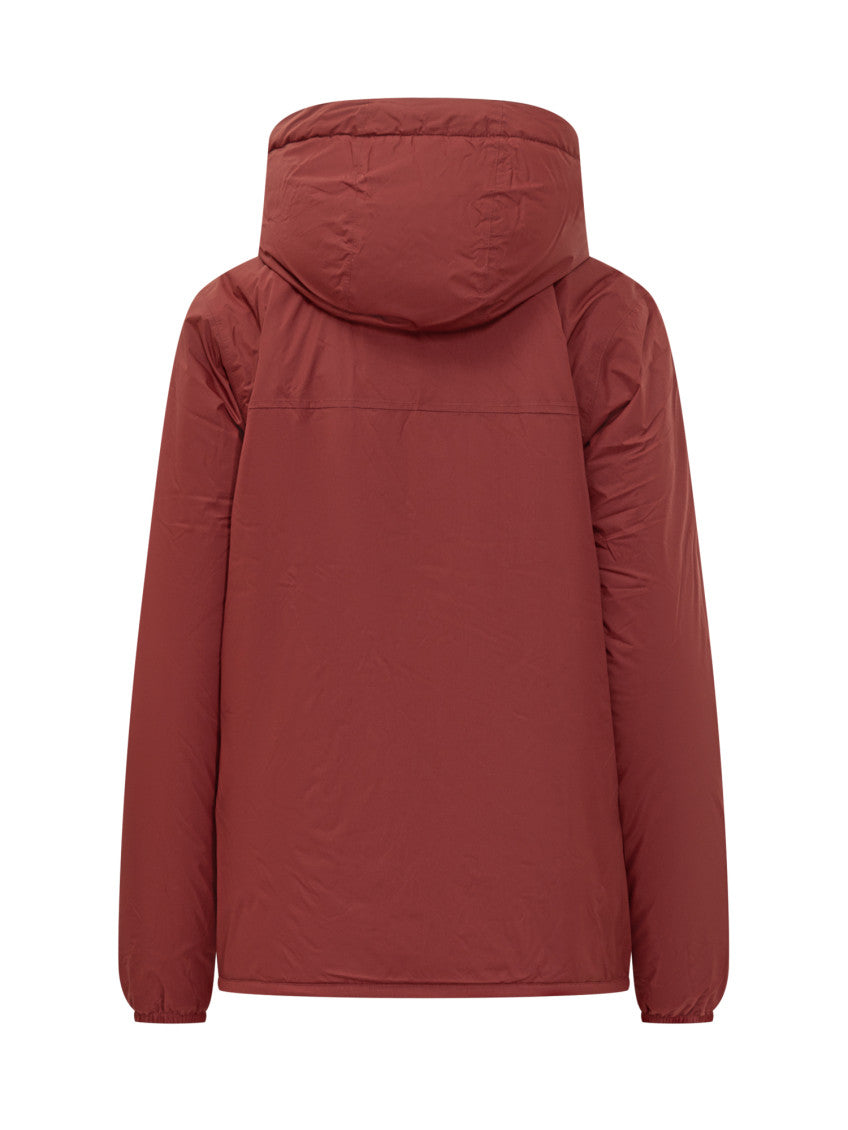 Red Solid Hood Jacket 3