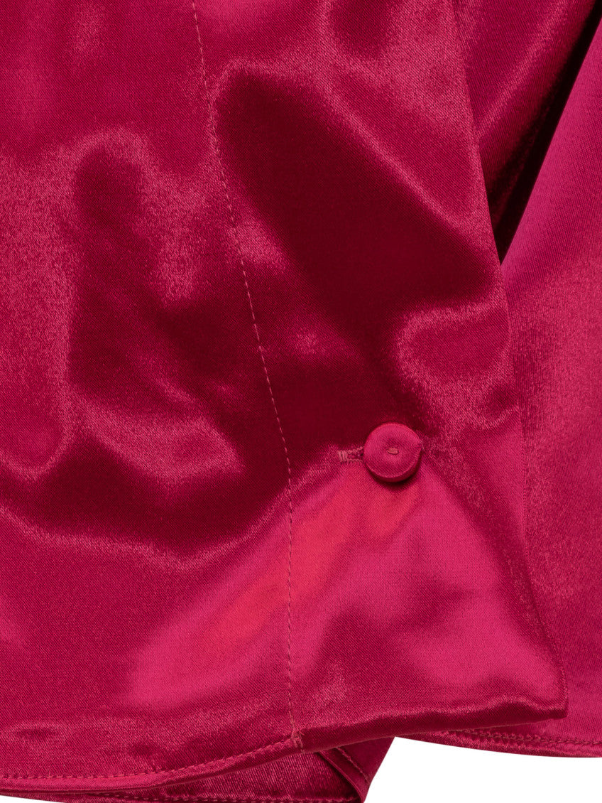Pink Solid V Neck Top 3