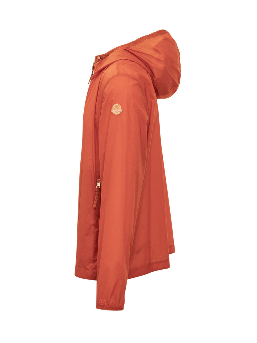 Orange Solid Hood Jacket 2