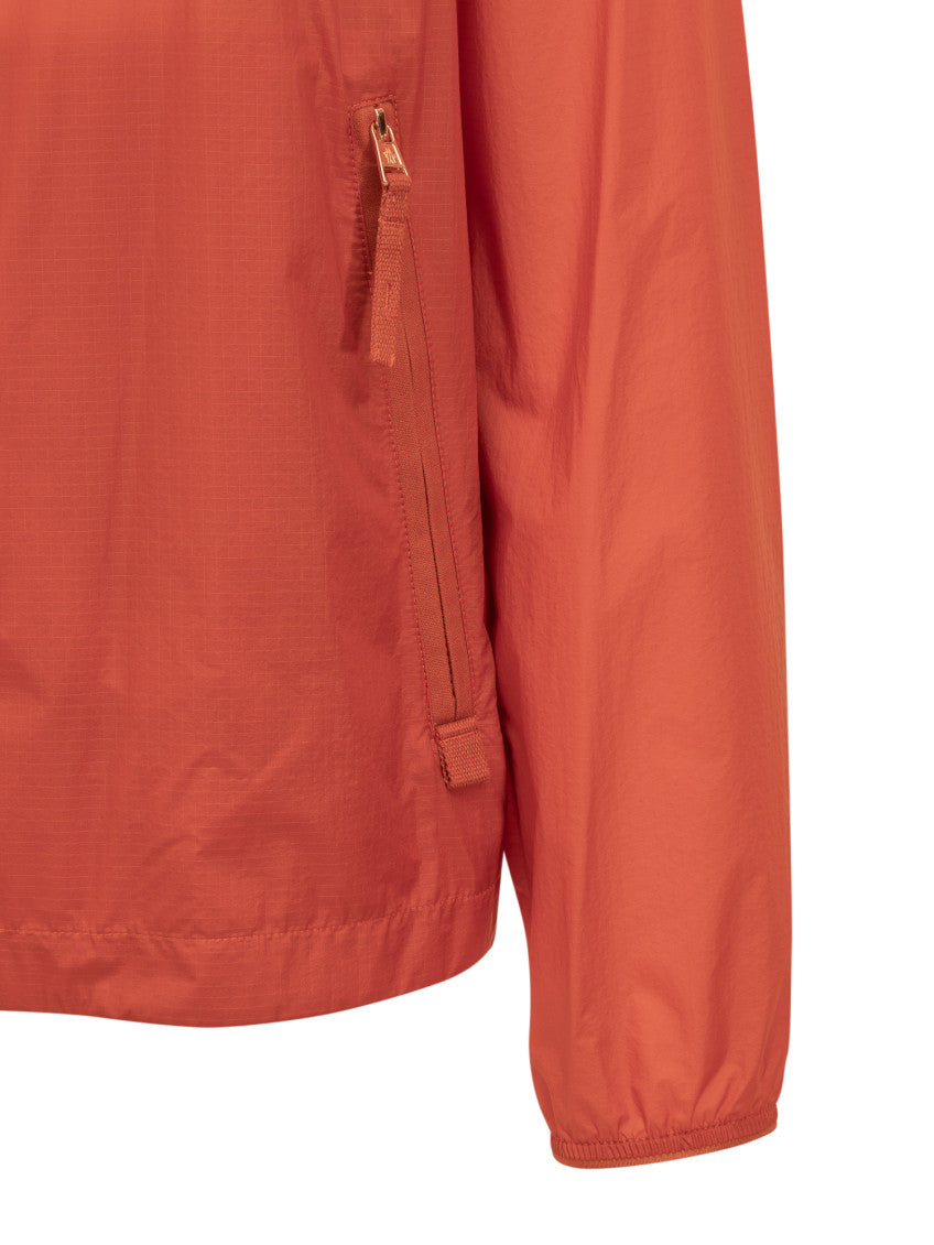 Orange Solid Hood Jacket 3
