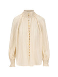 Beige Regular Stripes Shirt 1