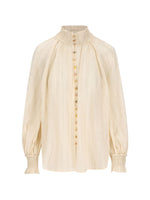 Beige Regular Stripes Shirt 1